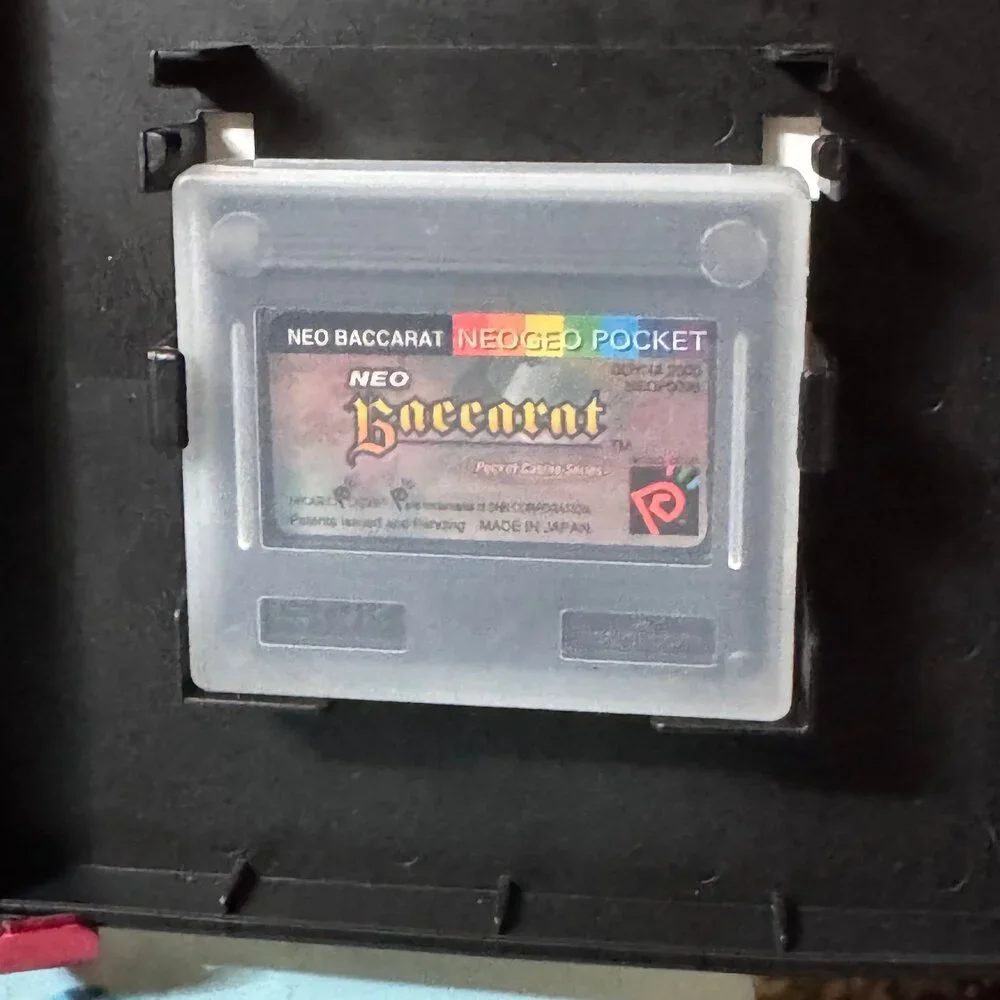 Neo Baccarat SNK Neo Geo Pocket Color NGPC Rare Vintage CIB NOS Casino Series